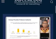 SMRC: Tingkat Kepuasan Publik Kepada Kinerja Presiden Prabowo Subianto Merosot 30 Persen 