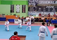 Ratusan Atlet Berbagai Daerah Unjuk Gigi di Kejuaraan Karate Tasik Open Turnamen 2026, Penonton Antusias