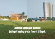 Wisata Kota Depok Punya Spot Jogging Gratis, Lapangan Sepakbola Kukusan Jadi Favorit Pelari Pagi