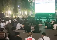 Nobar Piala Dunia 2026 di Ciamis Jadi Berkah bagi UMKM, Alun-Alun Taman Raflesia Dipadati Ribuan Warga