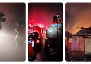 Gudang Barbek Terbakar di Kota Tasikmalaya, Enam Unit Damkar Dikerahkan Padamkan Kobaran Api