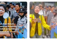Momen Kocak BEM UI Roasting Polwan di Thamrin, Spanduk "Kami Siap Melayani" Jadi Sorotan