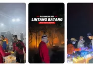 Karhutla Lintang Batang Makin Dekat ke SPBU, Warga Buka Posko Makan Gratis untuk Pemadam Kebakaran