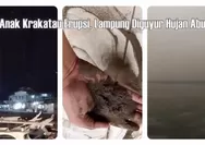 Hujan Abu Anak Krakatau Landa Lampung, 3 Kecamatan Tanggamus hingga Pesisir Barat Terpapar Debu Vulkanik