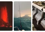 Kapal Pemancing Penuh Pasir Hitam Usai Dekat Gunung Anak Krakatau, Erupsi Terekam Saat Malam