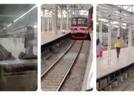 Dramatis di Stasiun Tanah Abang, Pria Lompat ke Rel, KRL Commuter Line Nyaris Tabrak, Masinis Tarik Rem Darurat