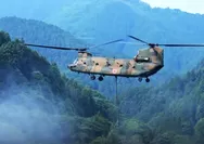Helikopter Raksasa Jepang Tiba di Kalbar, 3 CH-47 Chinook Disiapkan untuk Water Bombing Karhutla