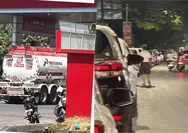 Miris, Antrean BBM di Makassar Tembus 9 Jam, Warga Datang Sejak Subuh hingga Siang Baru Bisa Isi Bensin
