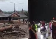 Banjir Bandang Solok Terjang Arosuka, 32 Warga Mengungsi dan Akses Jalan Putus Diterjang Lumpur hingga Kayu