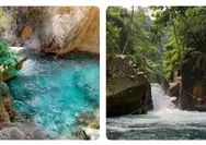 Dijuluki Bak Berlian, Curug Cibaliung Jadi Destinasi Wisata Alam di Bogor dengan Air Biru Toska