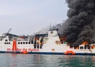 KMP Batumandi Terbakar di Merak, 420 Penumpang Selamat, Enam Orang Sempat Dirawat Usai Dievakuasi