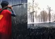 Viral Remaja 17 Tahun Padamkan Karhutla di Palangka Raya Pakai Kostum Superman, Ini Alasannya
