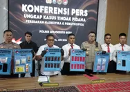 Polres Mojokerto Kota Ungkap Peredaran Liquid Vape Etomidate Senilai Rp4,7 Miliar