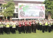 Polres Jombang Gelar Apel Pengamanan Pengesahan Warga Baru PSHT Parluh 2016