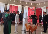 Bupati Warsubi Lantik Pusoko Jadi KDAW Desa Sumberteguh Jombang