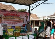 Gerakan Pangan Murah Digelar di Desa Jatibanjar Jombang, Warga Bisa Beli Sembako Harga Terjangkau