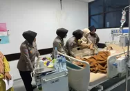 Beri Dukungan Moril, Polwan Polres Bulukumba Kunjungi Syifa di RSUD Andi Sultan Daeng Radja