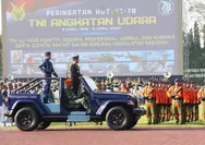 Pimpin Upacara HUT ke-78 TNI Angkatan Udara, Panglima TNI Berikan Lima Amanat