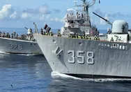 Tiga Kapal Perang TNI Angkatan Laut Gelar Manuver Taktis dan Latihan Penembakan di Laut Natuna Utara