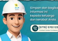 Untuk Layanan dan Pengaduan, PLN Batam Rilis Nomor Contact Center Resmi 0778 5702 123 