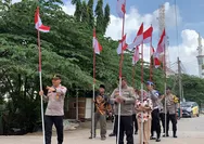 Semarak HUT ke-81 RI, Polsek Batam Kota Sebarkan Semangat Merah Putih hingga Kampung Belian