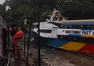 Detik-Detik Mentawai Fast Diterjang Badai, Aksi Sigap Kapten Selamatkan Ratusan Nyawa di Muara Padang