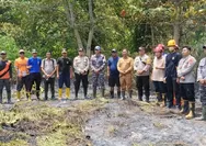 Pasca Kebakaran, Kades Mampok Himbau Warga Untuk Tidak Membakar Lahan Di Musim Kemarau