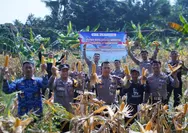 Panen Raya Jagung 2026 di Bogor, Sat Lantas Polres Bogor Perkuat Program Ketahanan Pangan