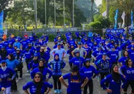 Warga Antusias Ikuti Senam dan Fun Walk Yamaha Mekar Motor