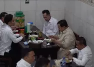 Momen Unik dan Menarik di Solo, Kabinet Merah Putih Bernyanyi Bersama Wartawan di Warung Bakmi Jawa