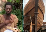 Nuh dari Ghana Ramal Banjir Besar pada 25 Desember 2025, Siapkan Bahtera Kayu untuk Selamatkan Umat Manusia