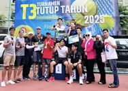 Pasangan Reza - Andi Juara Turnamen Tutup Tahun Tenis Kalibata City 2025