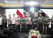 Momentum Penting: Sinergi Polri-TNI Diperkuat dengan Kedatangan Ws. Danpuspomad di Mapolda Sumsel