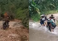 Lewat Jalanan Terjal hingga Sungai Berarus Deras, Guru di Lima Puluh Kota Sumbar Ini Bagikan Perjuangan Mengajar ke Sekolah