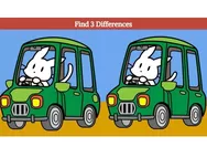 Tes IQ: Punya Daya Fokus yang Baik? Temukan 3 Perbedaan pada Gambar Kelinci Mengendarai Mobil Ini, Uji Kemampuan Observasimu