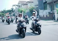 Rayakan Hari Kartini, 70 Lady Bikers Honda Community Jateng Ikuti Sunmori Kartini Masa Kini