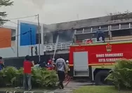 Pagi-pagi Kebakaran Ruko di Jalan Agus Salim Semarang, Diduga Milik KAI