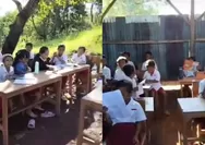 Fasilitas Minim, Siswa SD di Manggarai Barat Belajar di Bawah Pohon