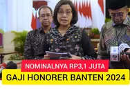 Terimakasih! Menkeu Sri Mulyani Tetapkan Gaji Honorer di Banten Tahun 2024 Rp3,1 Juta