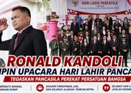 Ronald Kandoli Pimpin Upacara Hari Lahir Pancasila, Tegaskan Pancasila Perekat Persatuan Bangsa