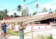 Tingkatkan Kemanunggalan TNI-Rakyat Babinsa Ramil 05/Essang Ikut Kerja Bakti