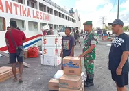 Pastikan Kegiatan Bongkar Muat Aman dan Lancar Babinsa koramil 1312- 02/lirung laksanakan P emantauan penumpang kapal