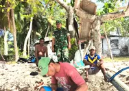 Babinsa Koramil 06/Nanusa Laksanakan Komsos Dengan Masyarakat Nelayan Di Desa Karatung