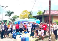 Polri Peduli Sesama: Sambut Usia ke-80, Polres Talaud Distribusikan Air Bersih untuk Warga Kecamatan Melonguane