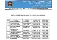 Tahapan Konferda PWI Kotamobagu Bergulir: DPS Resmi Diumumkan, Masa Sanggah Dibuka!