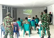 TNI AD Gelar Nobar Kebangsaan Piala Dunia 2026 Bersama Masyarakat Di Essang