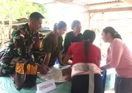 Babinsa Koramil 03/Beo Bersama Kader Posyandu Desa Tarohan Laksanakan Kegiatan Posyandu