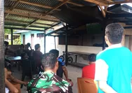 TNI AD dan masyarakat Kabaruan bersatu dalam semangat kebersamaan melalui Nobar Kebangsaan Piala Dunia 2026