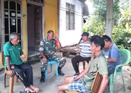 Babinsa Koramil 01 Kabaruan Laksanakan Komsos Berxama Warga Desa Peret