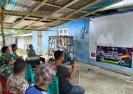 Koramil 1312-04/Rainis Gelar Nobar Bersama Masyarakat, Pererat Kemanunggalan TNI Dengan Rakyat